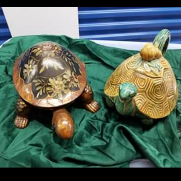 Turtle collection (20 different) glass stone wood - Picture 8 of 8